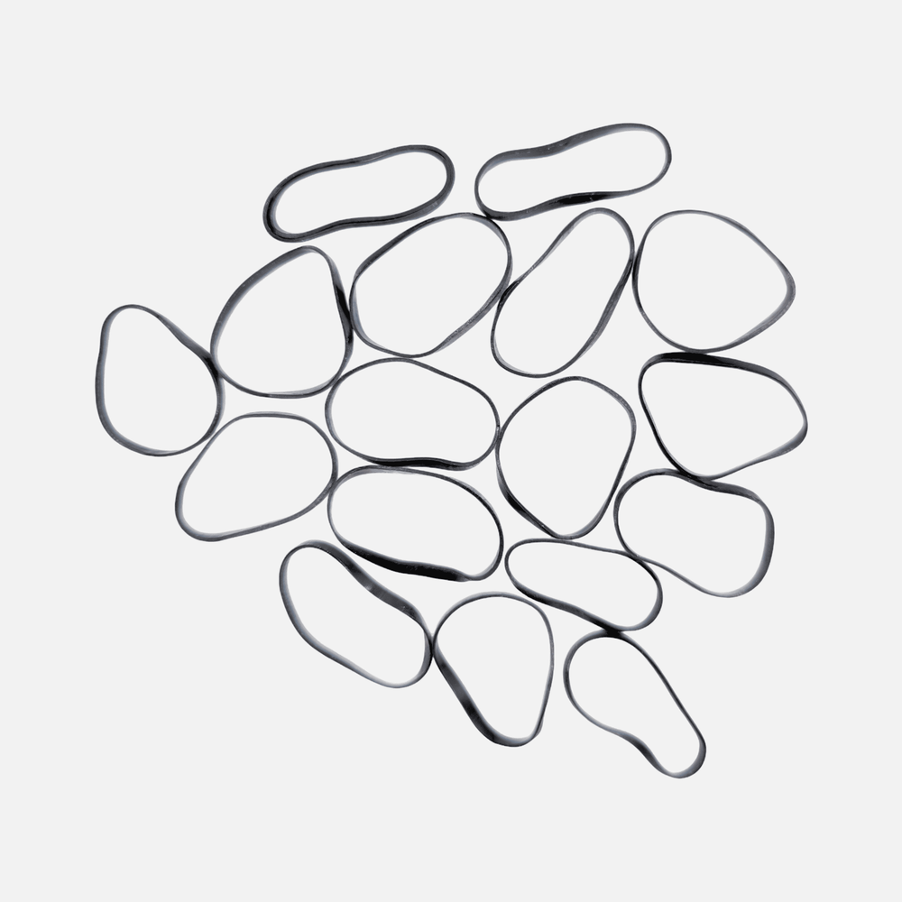 Резинки для волос силиконовые IPARIKMAHER MAXI черные 25 мм 1000 шт