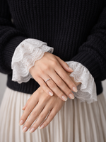 Кружевные манжеты Белые