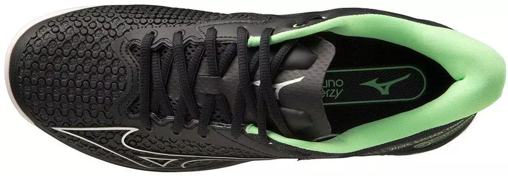 Мужские кроссовки теннисные Mizuno Wave Exceed Tour 5 CC - black/silver/techgree