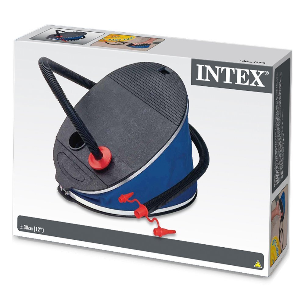 Бас Насос Intex ножной 5л шланг с 3 насадками