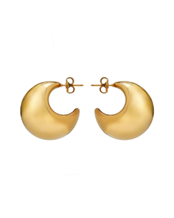 Серьги полумесяц, золото