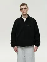 Толстовка One Two Drawstring Half-Zipped черная