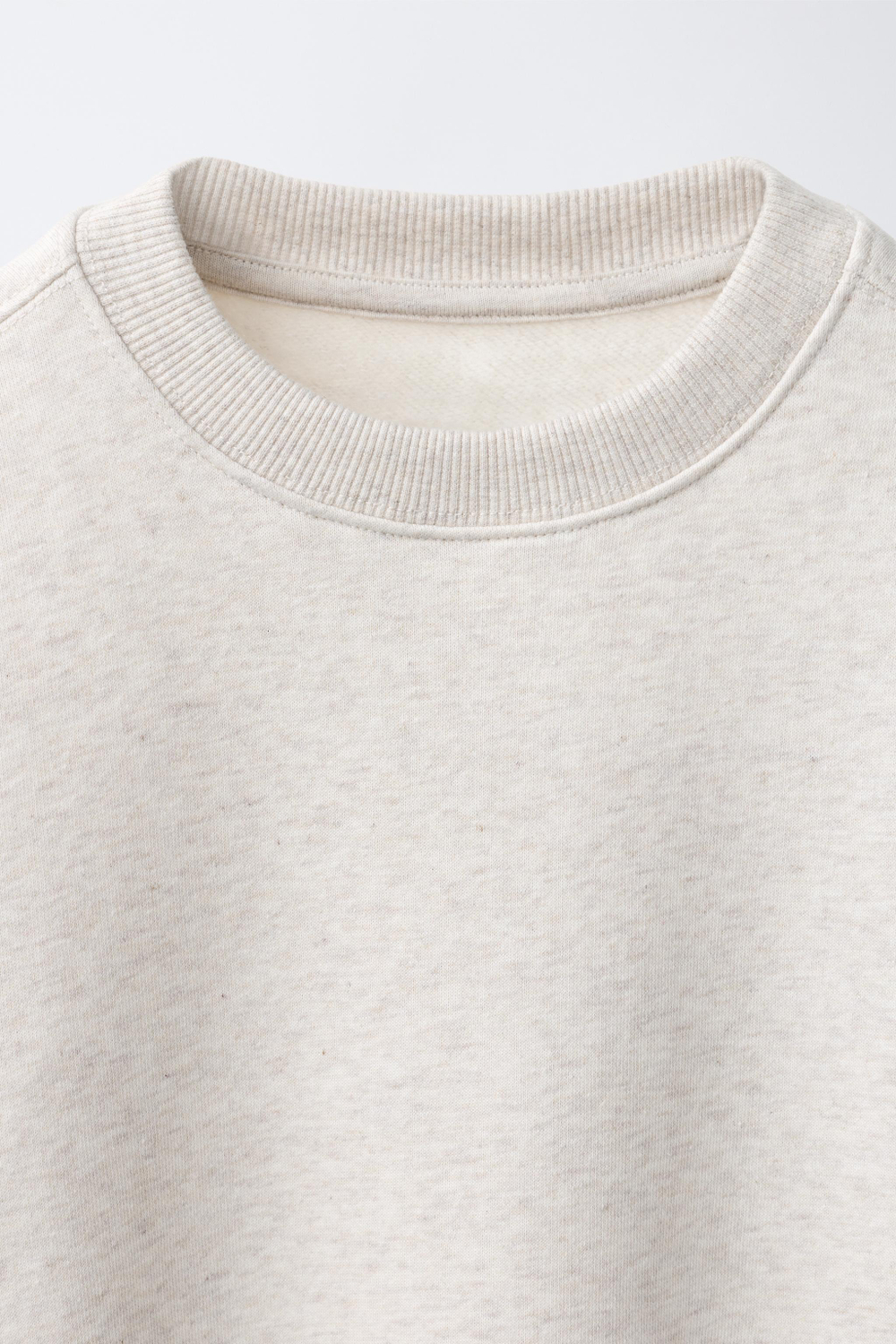 ZARA ОДНОТОННАЯ ТОЛСТОВКА, ПЕСОЧНЫЙ МЕЛАНЖ