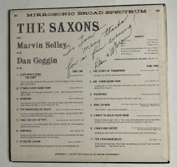 Винтажная виниловая пластинка LP The Saxons Love Minus Zero No Limit (USA 1966)
