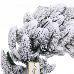 Венок хвойный «Заснеженный лес» d-40 см, литой ПВХ, белое напыление