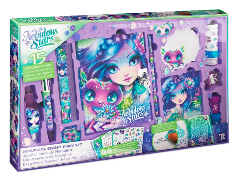 Набор для творчества Nebulous Star серия Nenuphia, канцелярский набор с личным дневником для секретов