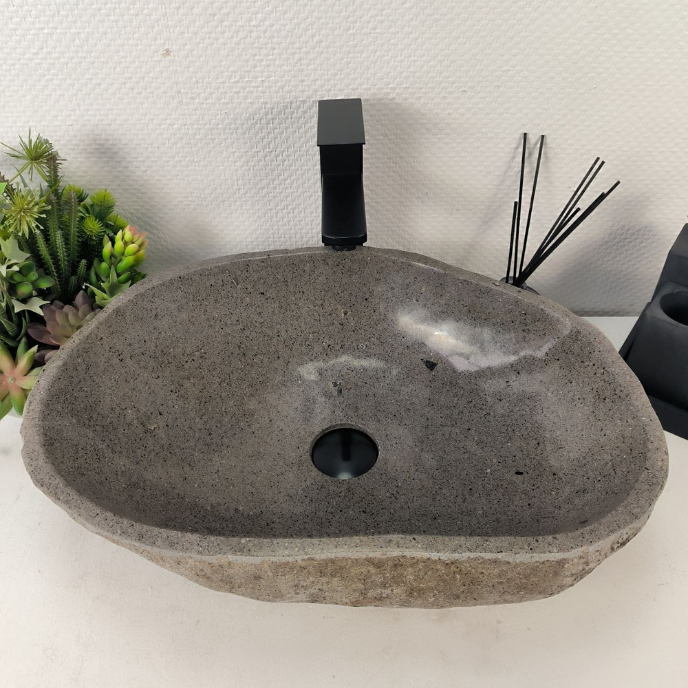 Раковина из речного камня RS-65016 51*37*15 0857