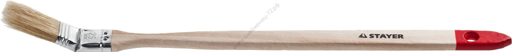STAYER UNIVERSAL 25 мм, 1″ светлая натуральная щетина, деревянная ручка, для всех видов ЛКМ, Радиаторная кисть, MASTER (0112-25)