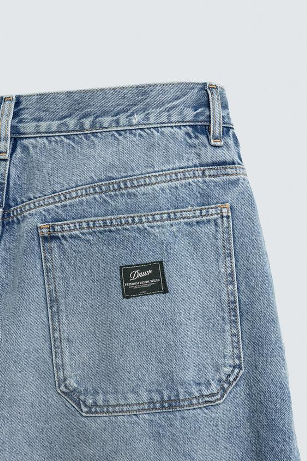 ZARA ДЖИНСОВЫЕ ШОРТЫ ЧИНОС RELAXED FIT, СИНИЙ