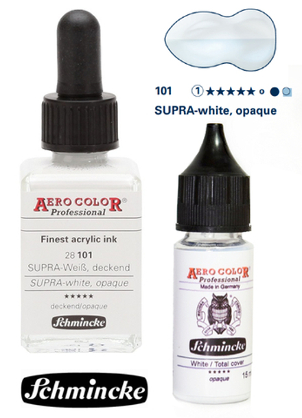 Краска акриловая Schmincke White Opaque, для аэрографии, 28 мл и 15 мл