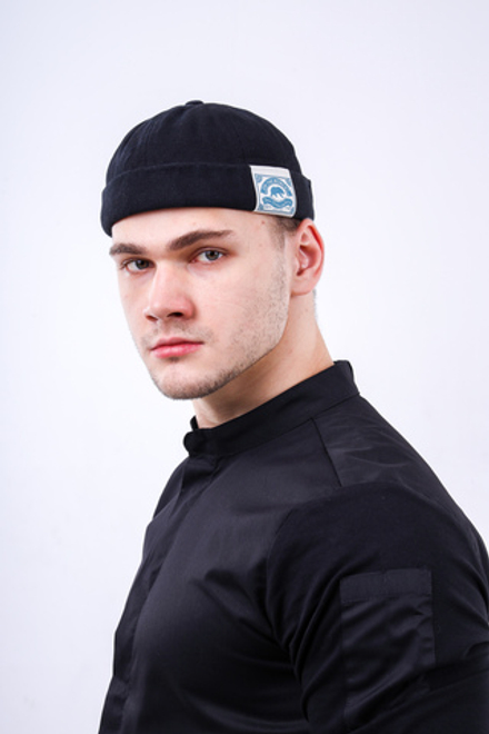 Докер black кепка без козырька