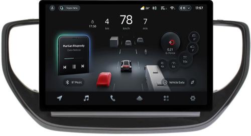 Магнитола для Hyundai Solaris 2 2020-2022 (штатная навигация) - Teyes CC4-PRO монитор 13" 2K QLED на Android 13, Быстрейшая, Snapdragon 778G, ИИ, CarPlay, DSP, 4G SIM-слот