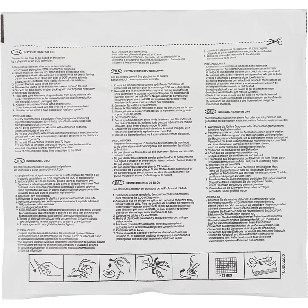 Электрод для ЭКГ Skintact F-501 45х35 мм 30 шт