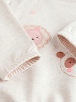 Толстовка и легинсы в комплекте для малышей Next E66-467, Молочный, Светло-коричневый