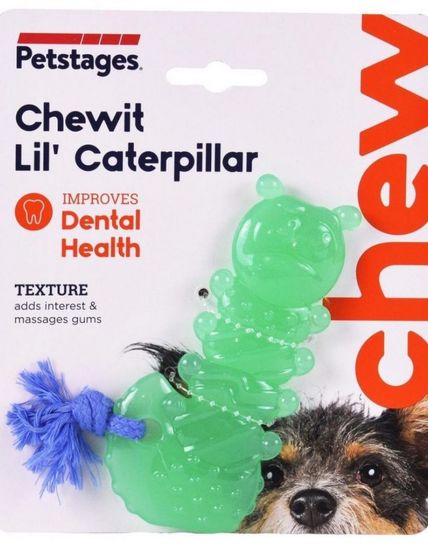 Petstages игрушка для собак Mini "ОRKA Гусеница" 12 см