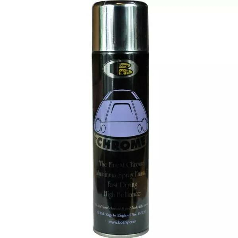 Краска аэрозольная Bosny №1 хром (300мл/230г)