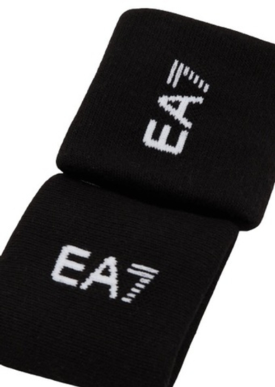 Напульсник теннисный EA7 Tennis W Cuff - black/white