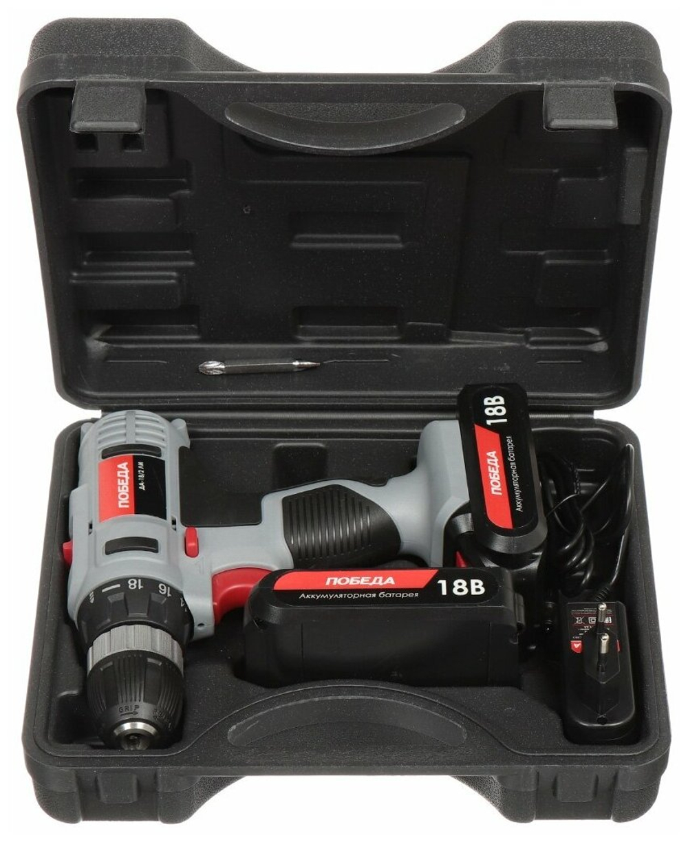 Аккумуляторная дрель-шуруповерт Победа ДА-18/2 Ли