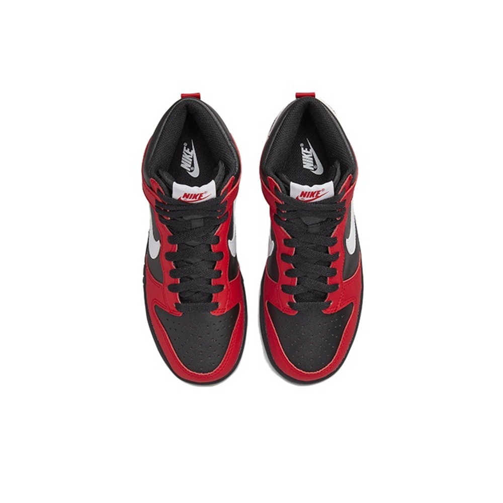 Кроссовки Nike Dunk high Black University Red