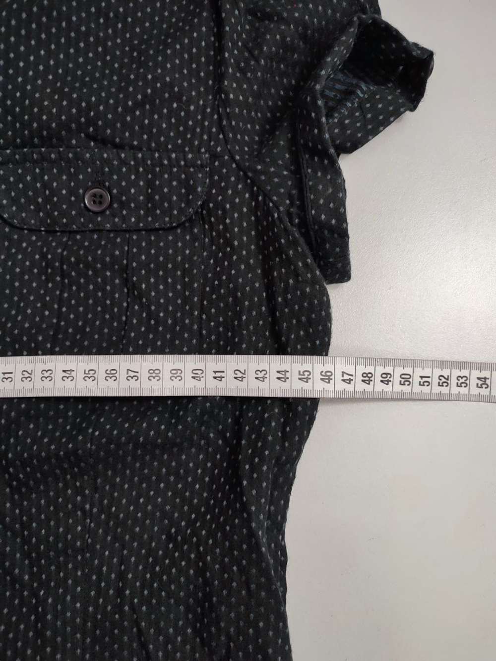 Рубашка из хлопка с принтом 46 размер