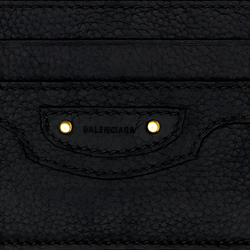 Balenciaga Cow Leather Card Holder Women"s Black