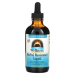 Source Naturals, Wellness Herbal Resistance Liquid ™, без спирта, 118,28 мл (4 жидк. Унции)