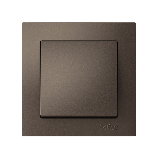 Выключатель 1-кл. AtlasDesign (сх. 1) 10AX быстрозажим. клем. в сборе мокко SE ATN000612S