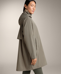 Oysho Сверхлегкий плащ Houndstooth с водонепроницаемостью 10 000 мм, норка