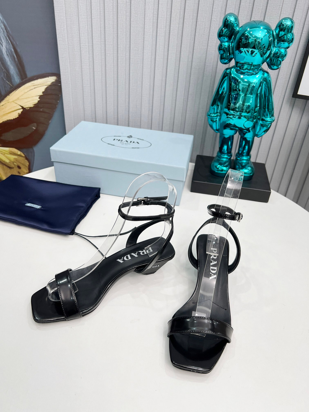 Prada Satin Sandals