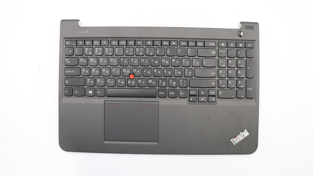 Верхняя панель с клавиатурой (топкейс) для ноутбука Lenovo ThinkPad S540 черная, раскладка русская (00HM278)