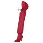 GUCCI Lisa Over The Knee Boots Romantic Cerise Women"s