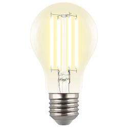 LED-A60-5W-3000K-E27-CL GLY01TR Лампа светодиодная. Форма A. прозрачная. Серия Яркая A++. Теплый белый свет 3000K. Картон. ТМ Uniel