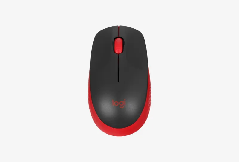 Мышь радиоканал Logitech Logitech M190 красный