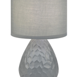 Настольный светильник 1х40Вт Е14, керамика/ткань, серый