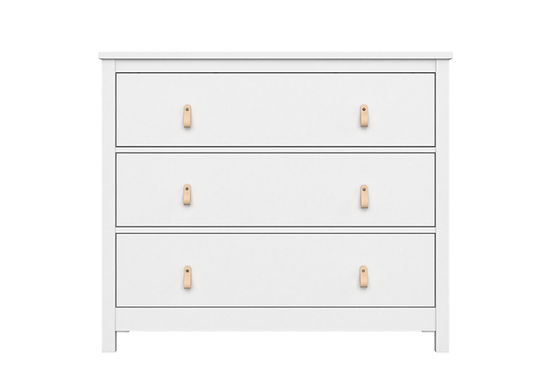 Комод Wood 3 ящика (белый)