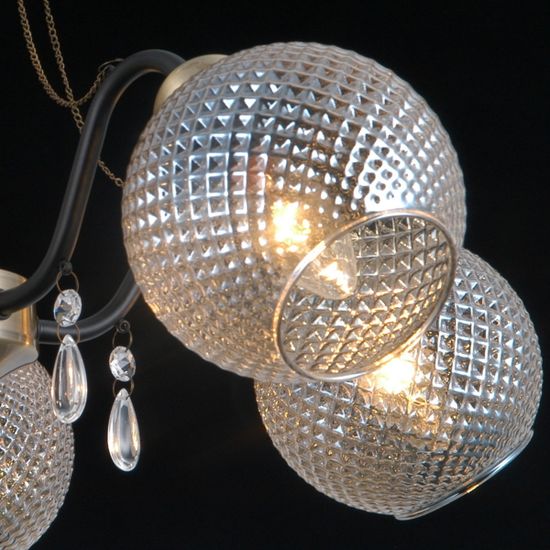 Люстра потолочная ILLUMICO E14 IL0432-5CSQ-29 AB BK