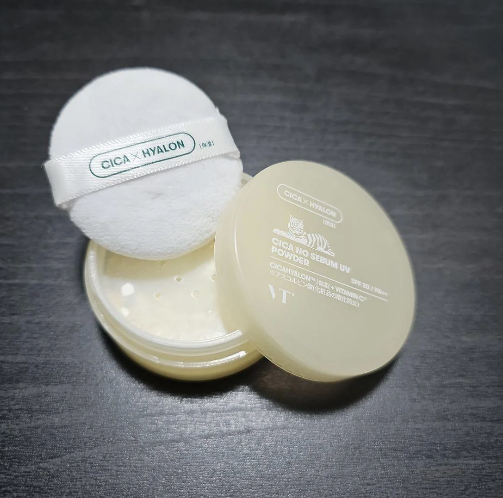 Рассыпчатая пудра для выравнивания тона с СПФ защитой VT Cosmetics Cica No Sebum UV Powder SPF20 PA++