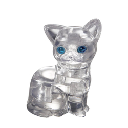 Кошка серебристая c котенком, 3D-головоломка