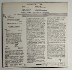 Винтажная виниловая пластинка LP The Dave Brubeck Quartet Brubeck Time (Japan 1973) (No Obi)