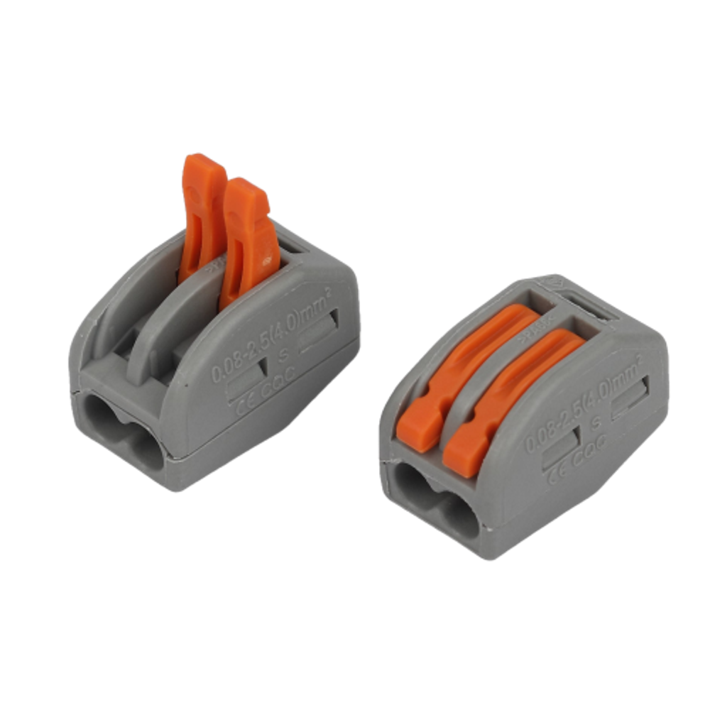 Клемма ЭРА NO-225-345 универсальная 222-412 с рычагами 2-проводная 0.08-2.5/4 мм2 (упаковка 100 шт.)