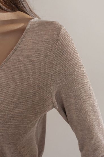 Платье 51972-1 Серый-Бронзовый люрекс