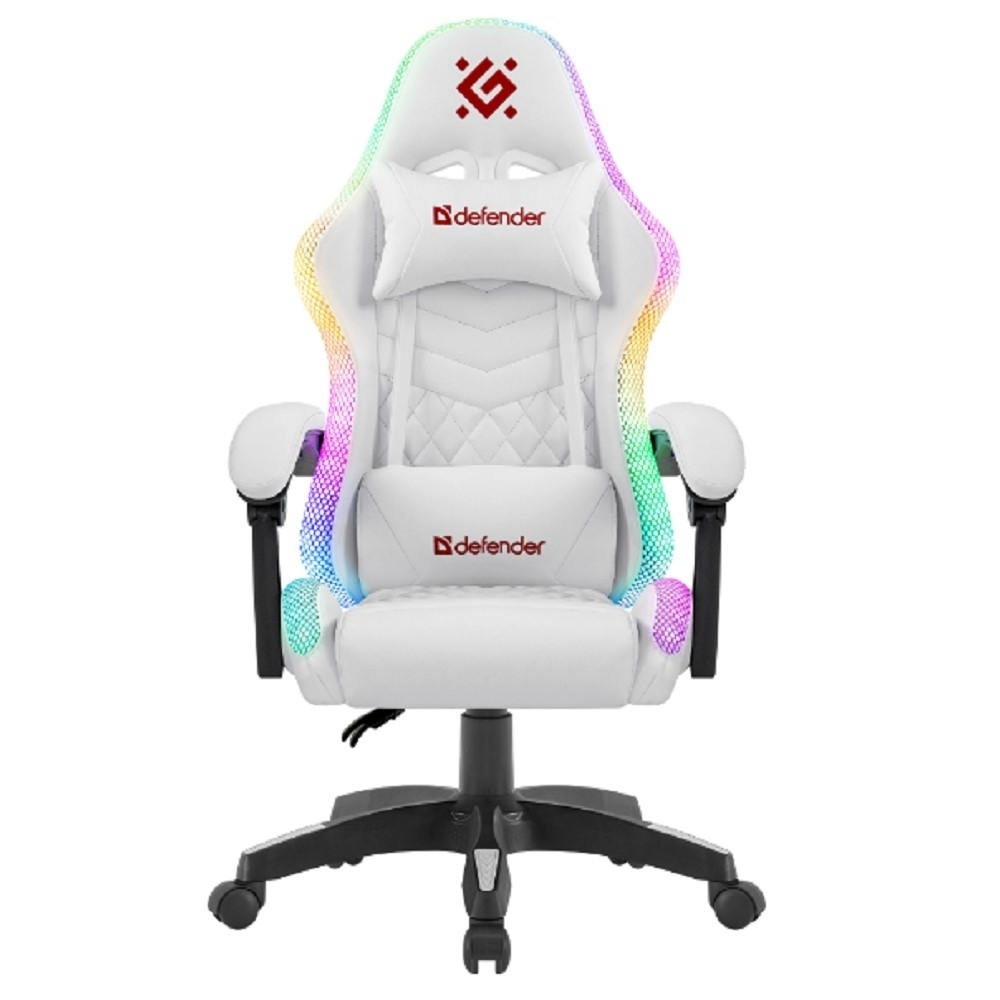 Кресло офисное Игровое кресло Core Белый,RGB,класс 4,PU DEFENDER (64048)