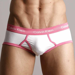 Мужские трусы брифы Calvin Klein 365 White Pink Brief