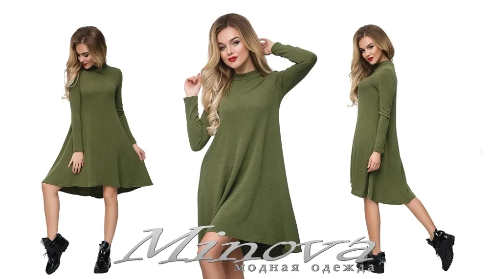 Платье 3086 (хаки) Minova