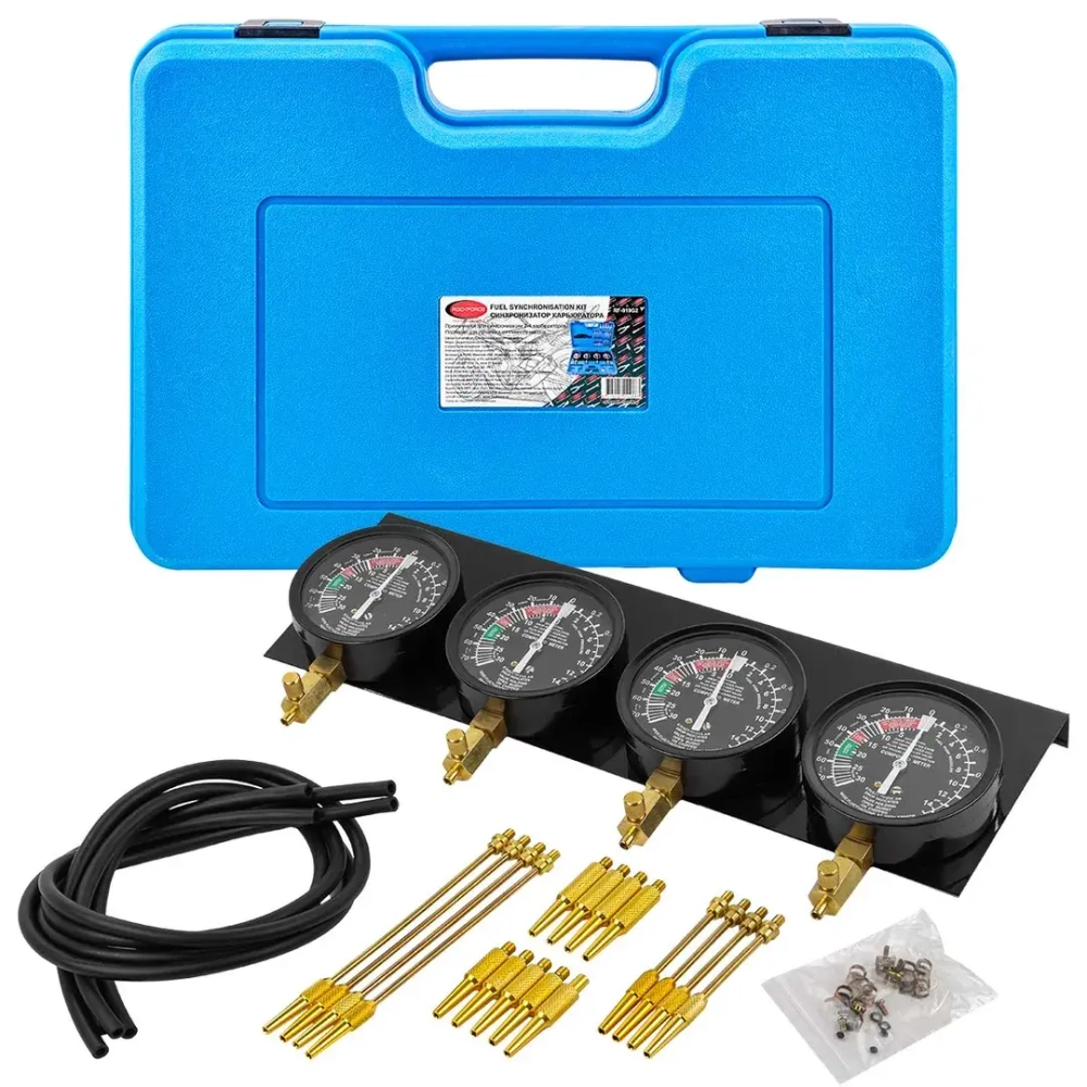 Набор манометров и адаптеров для синхронизации карбюратора 23пр., в кейсе Rock FORCE RF-919G2 Rock FORCE RF-919G2