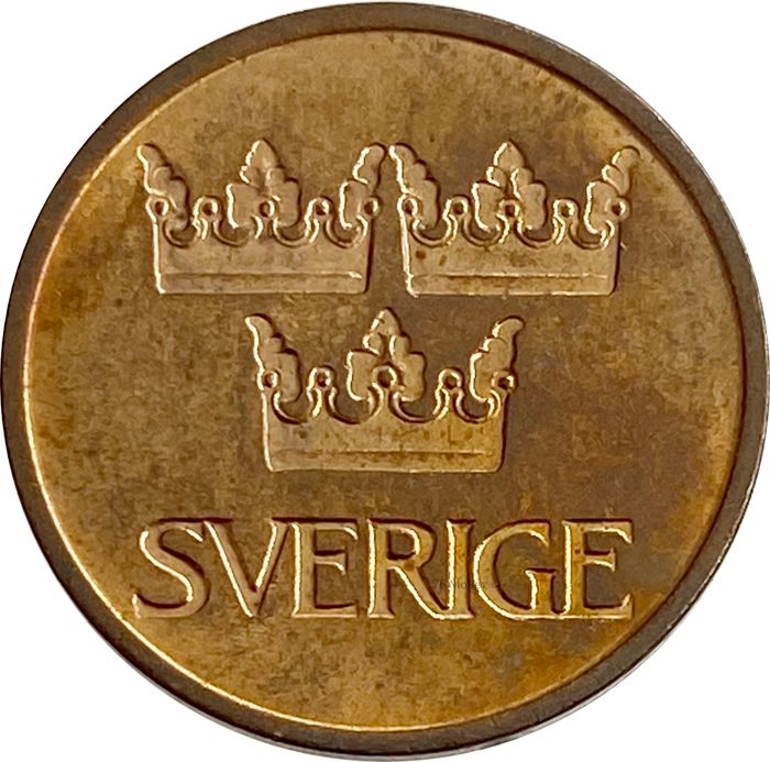 5 эре 1973 Швеция XF