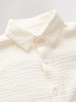 Рубашка с коротким рукавом для мальчика Next AB9-197, Молочный