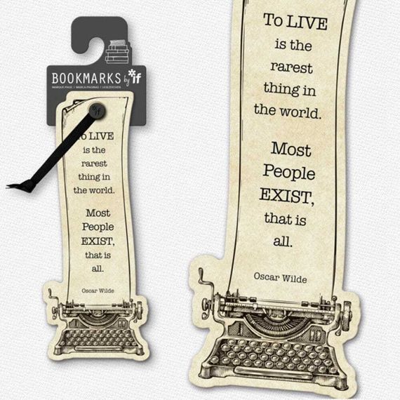 Əlfəcin \ Закладки \ Bookmark Academia Bookmarks - Typewriter
