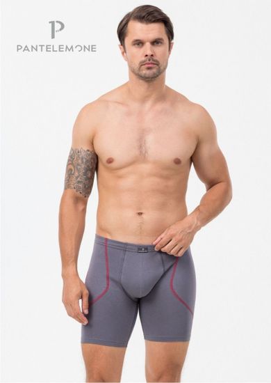 Трусы мужские боксеры удлинённые Pantelemone PMHLL-1469, серый