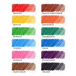 Карандаши цветные трехгранные 12цв. Brauberg Black wood, черное дерево